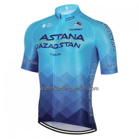 Wielershirt 2023 Astana Qazaqstan Blauw